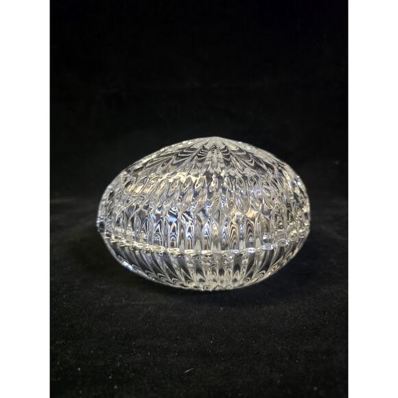 VNTG Gorham Full Lead Crystal Chantilly Egg Candy Dish 4.75" Excellent Condition - Picture 3 of 9